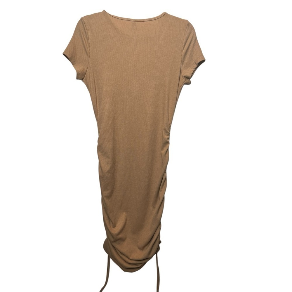 SHEIN Ribbed Knit Ruched Dress - Size Large - Picture 2 of 2